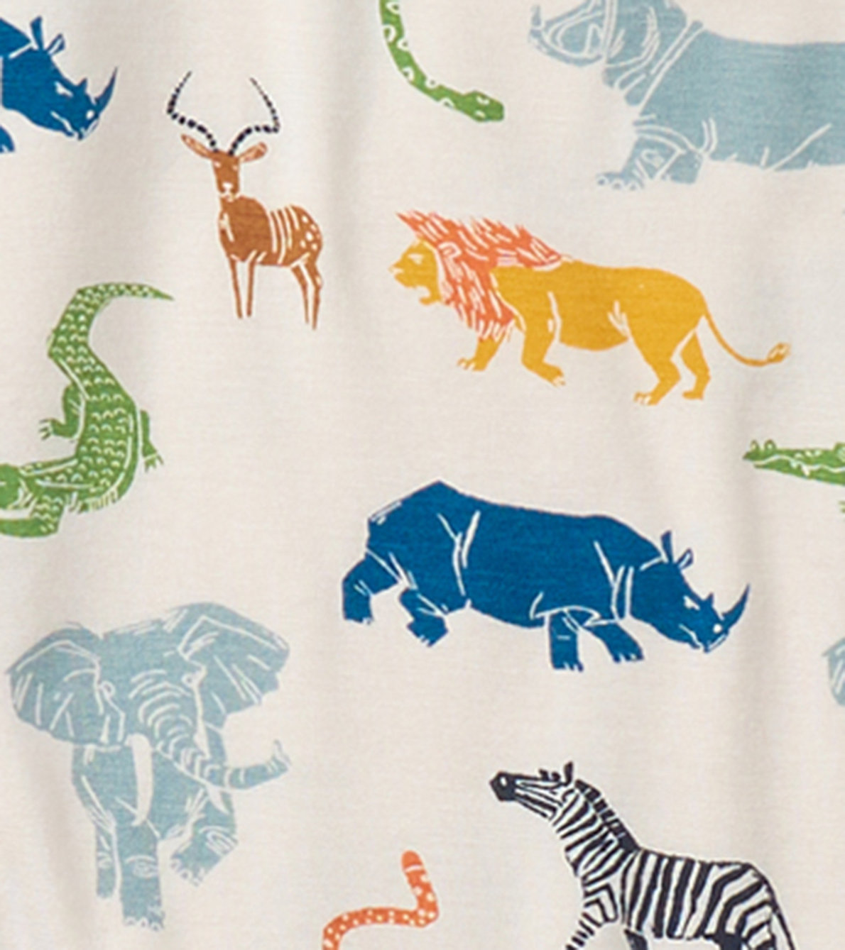 Agrandir l'image de Pyjama en bambou – Dessins de safari