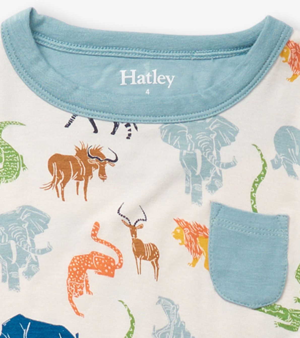 View larger image of Boys Scratchy Safari Bamboo Short Pajama Set