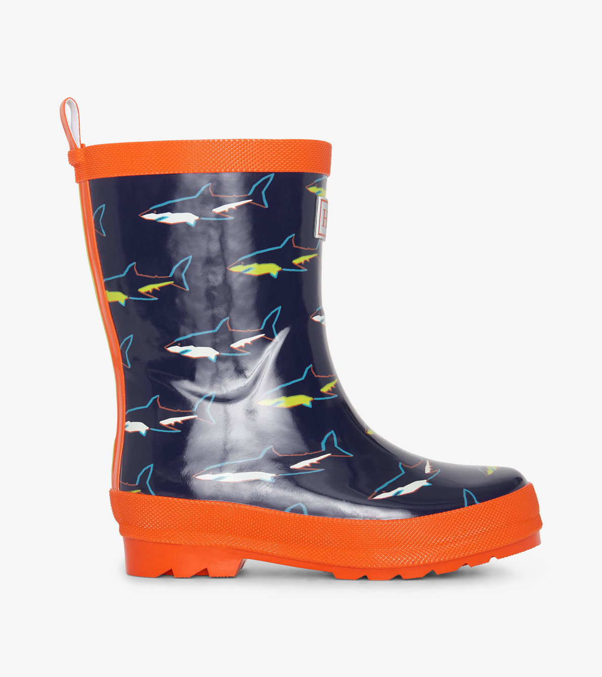 View larger image of Boys Shark Shiny Rain Boots