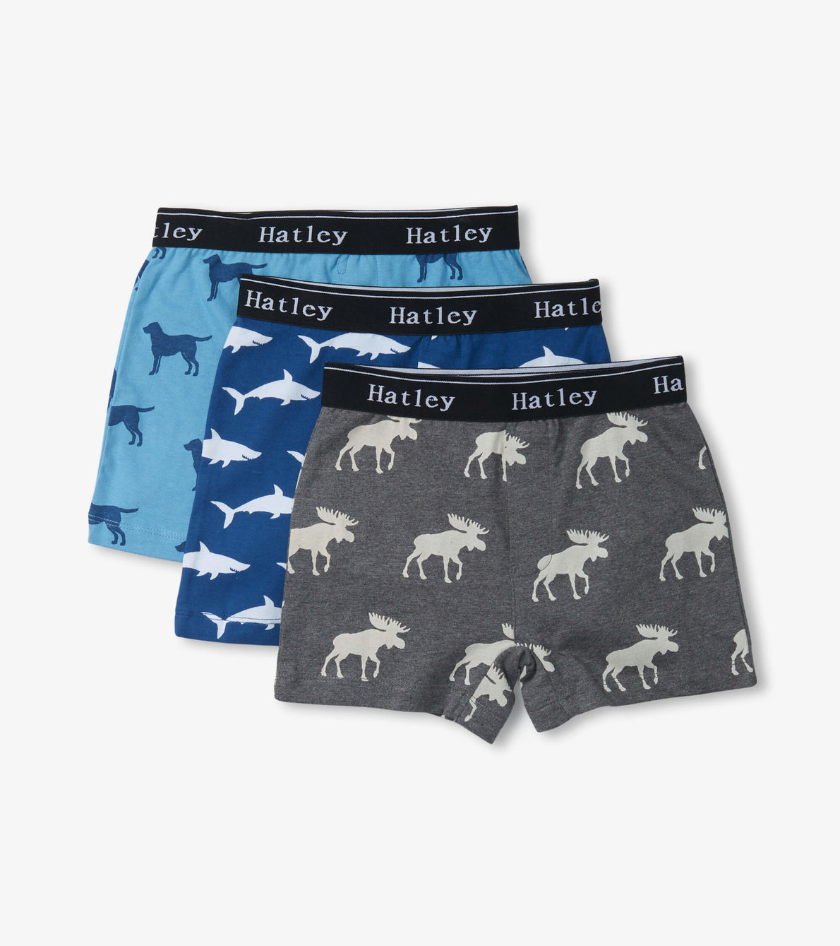 View larger image of Boys Silhouette Animals 3 Pack Boxer Briefs