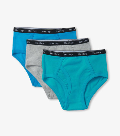 Boys Solid 3 Pack Classic Briefs