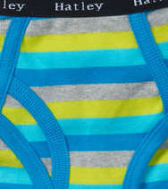 Stripes Girls Brief Underwear 3 Pack - Hatley US