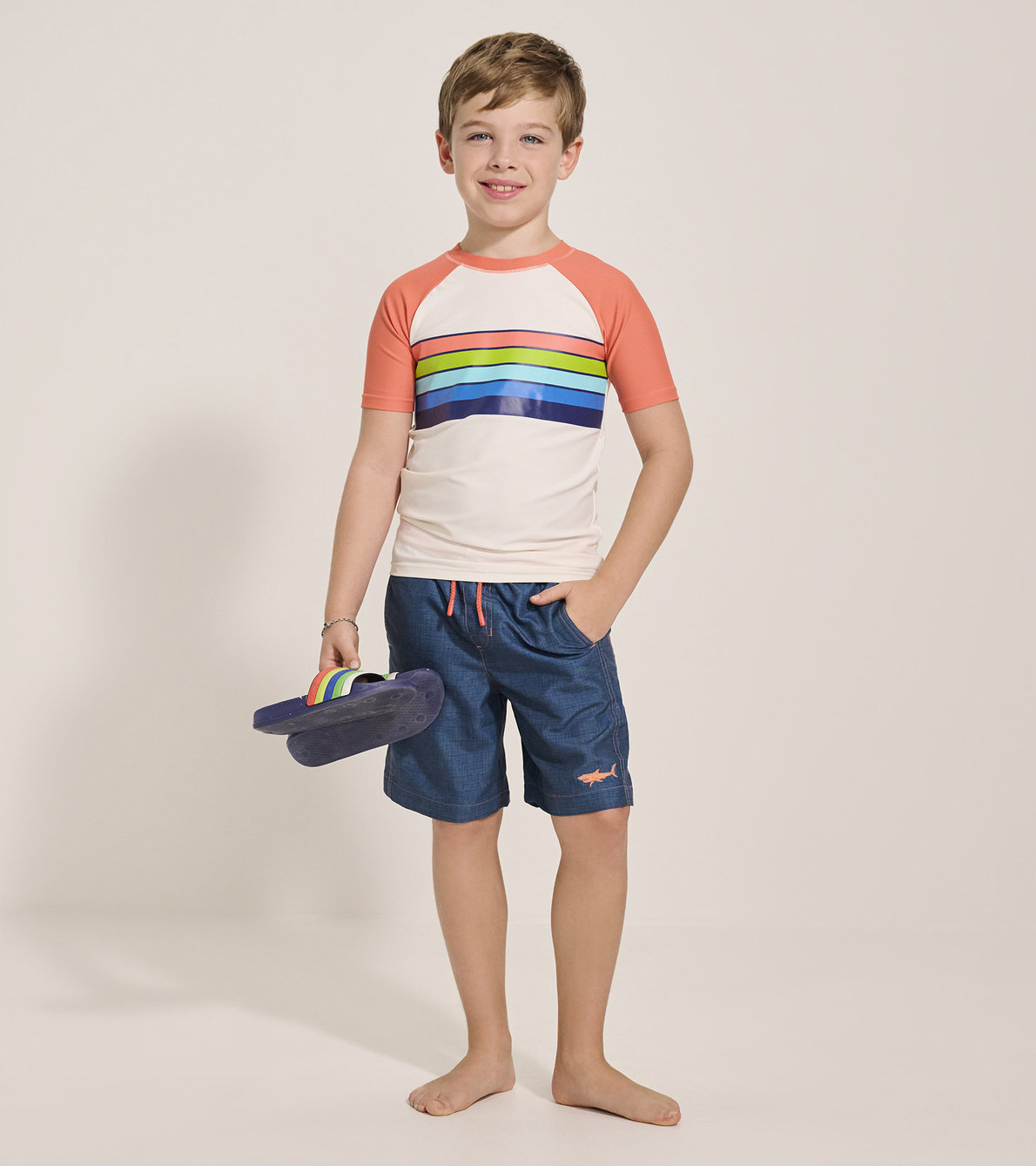 View larger image of Boys Surfer Stripes Short Sleeve Rashguard