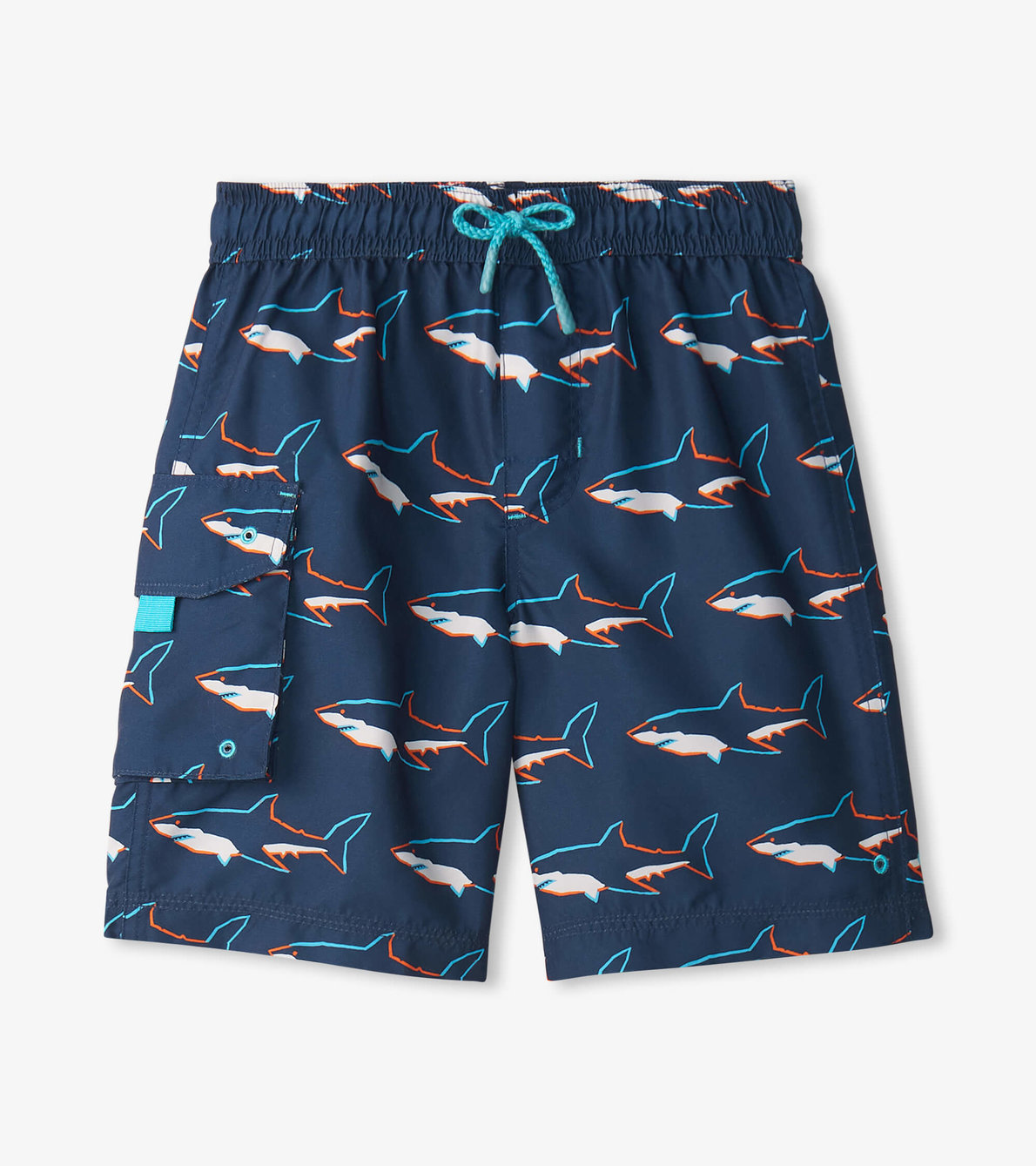 View larger image of Boys Swimming Sharks Board Shorts