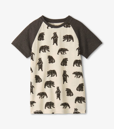 Boys Wild Bears Raglan T-Shirt