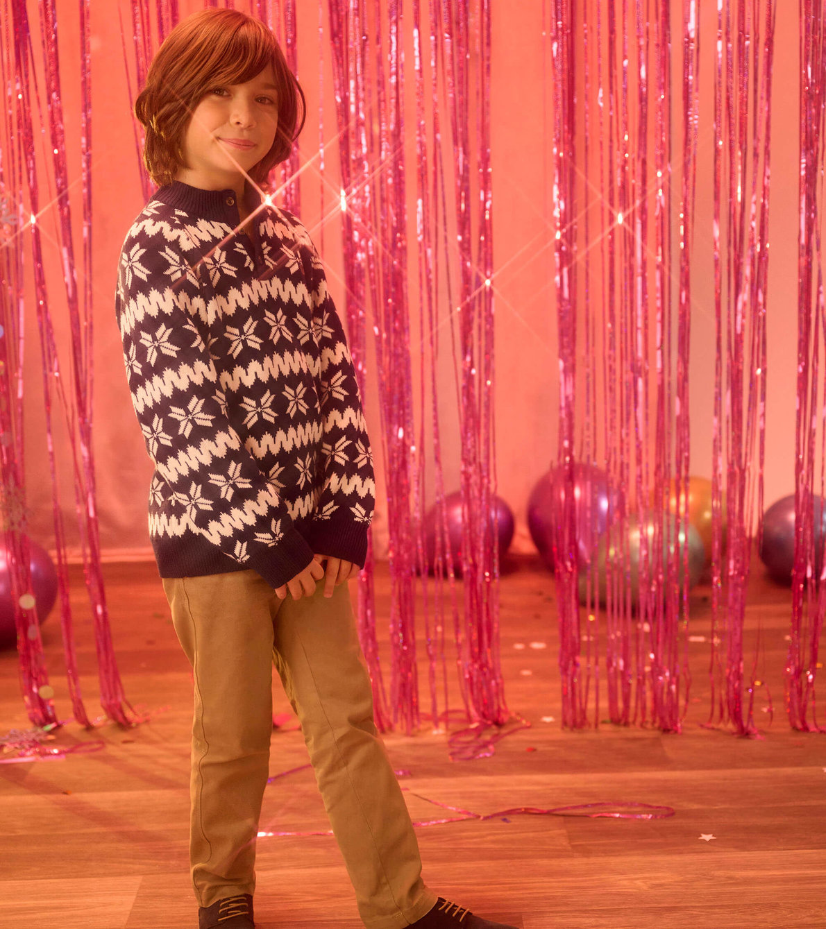 View larger image of Boys Winter Knit Mock Neck Sweater
