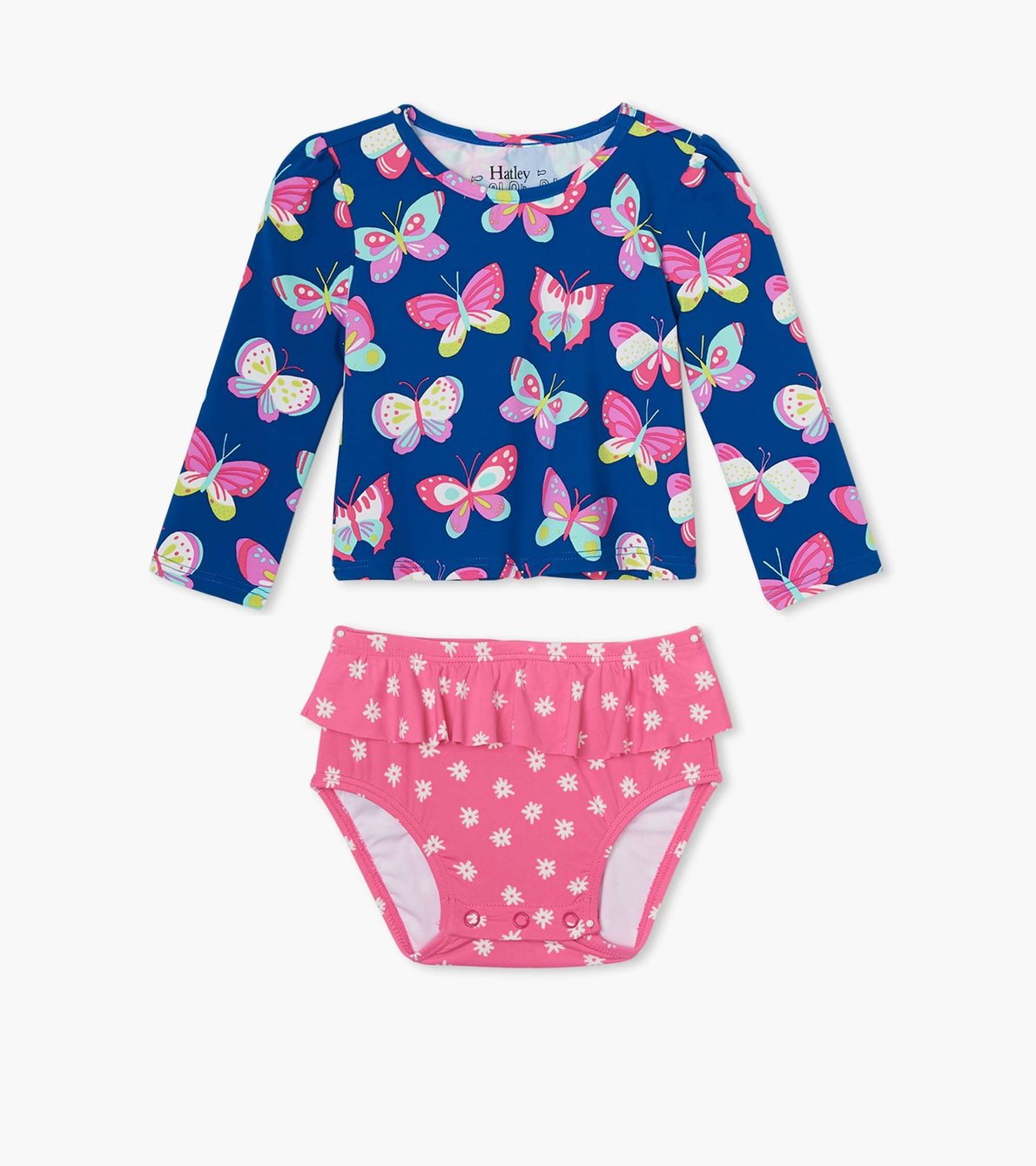 View larger image of Bright Butterflies Baby Rashguard Set