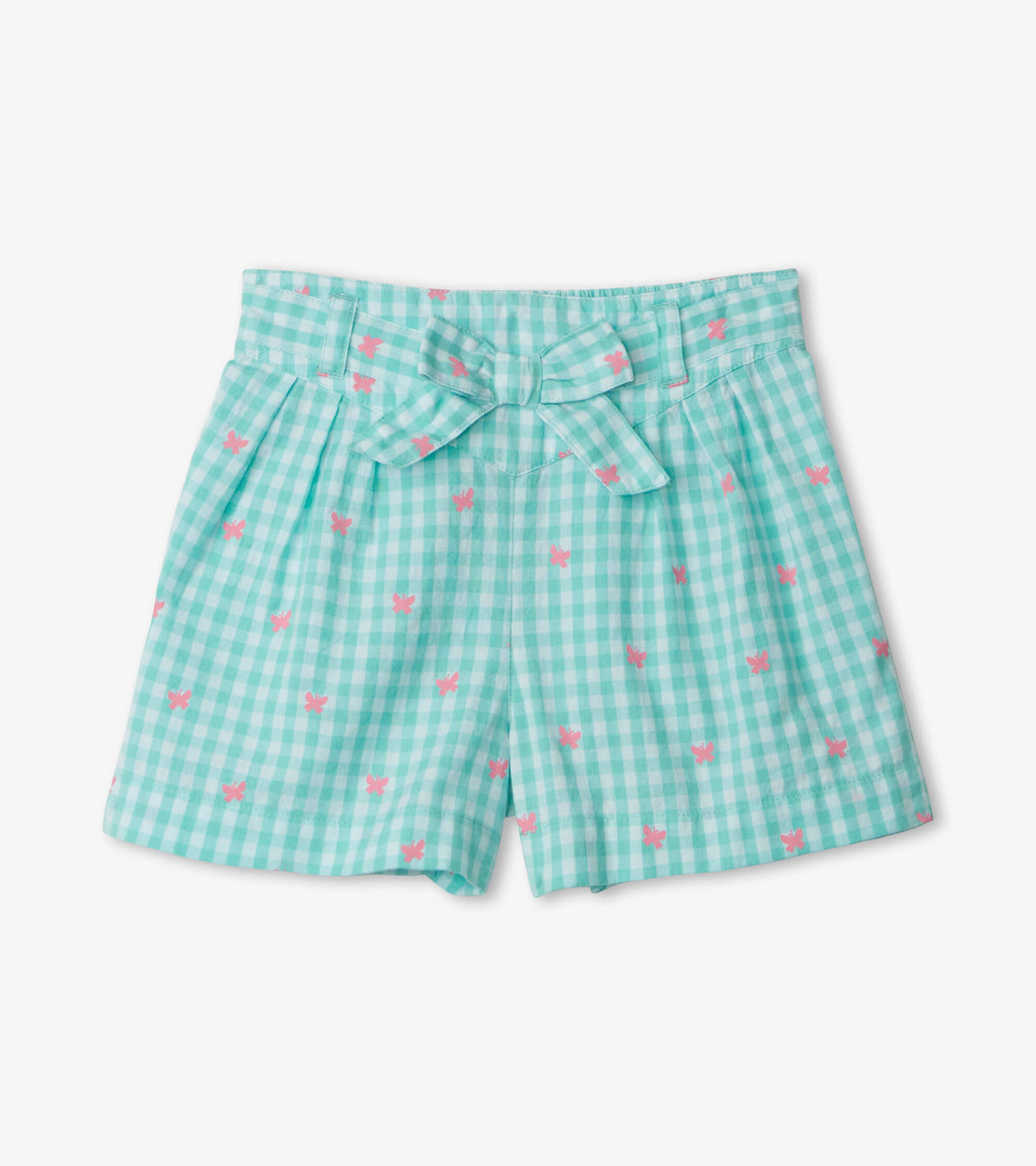View larger image of Butterfly Gingham Paper Bag Shorts