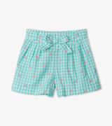 Butterfly Gingham Paper Bag Shorts
