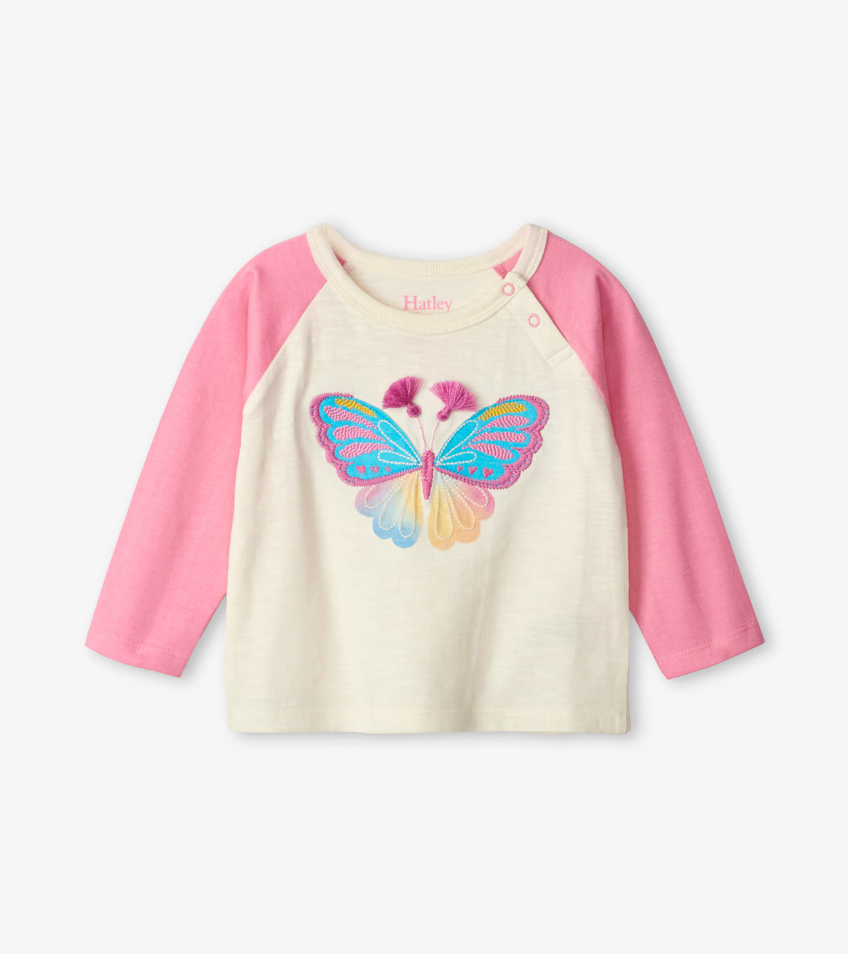 View larger image of Butterfly Raglan Baby Tee