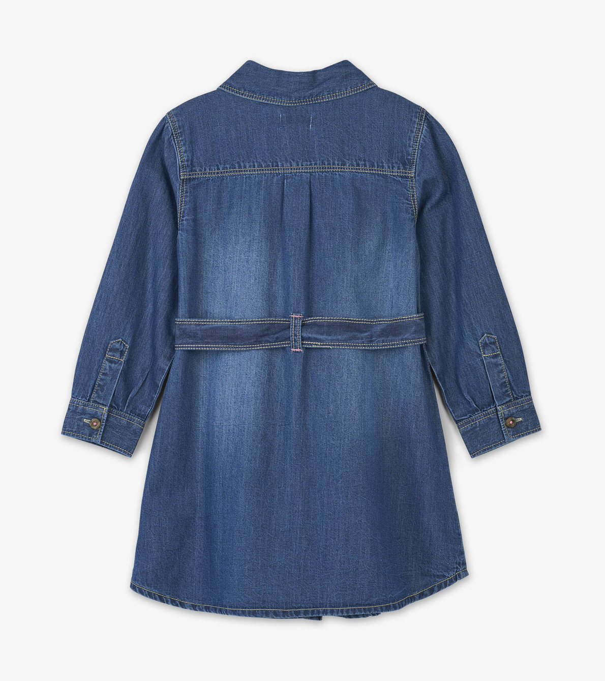 View larger image of Button-down Denim Belted Dress