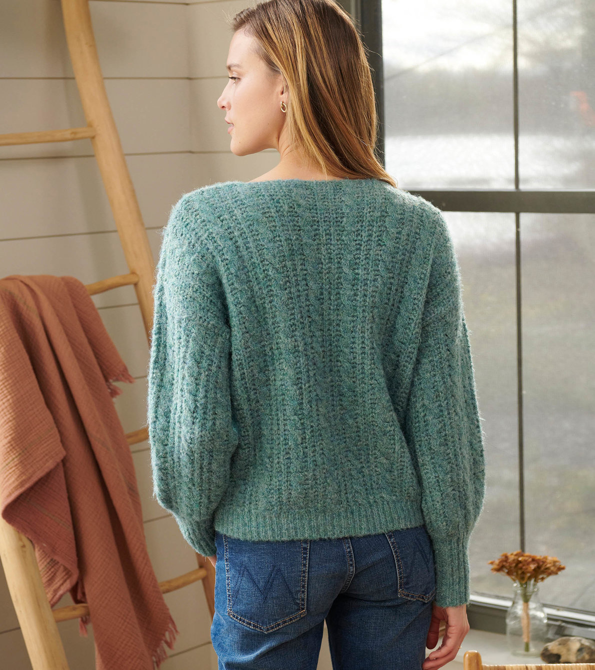 View larger image of Cable Knit Pullover - Arctic
