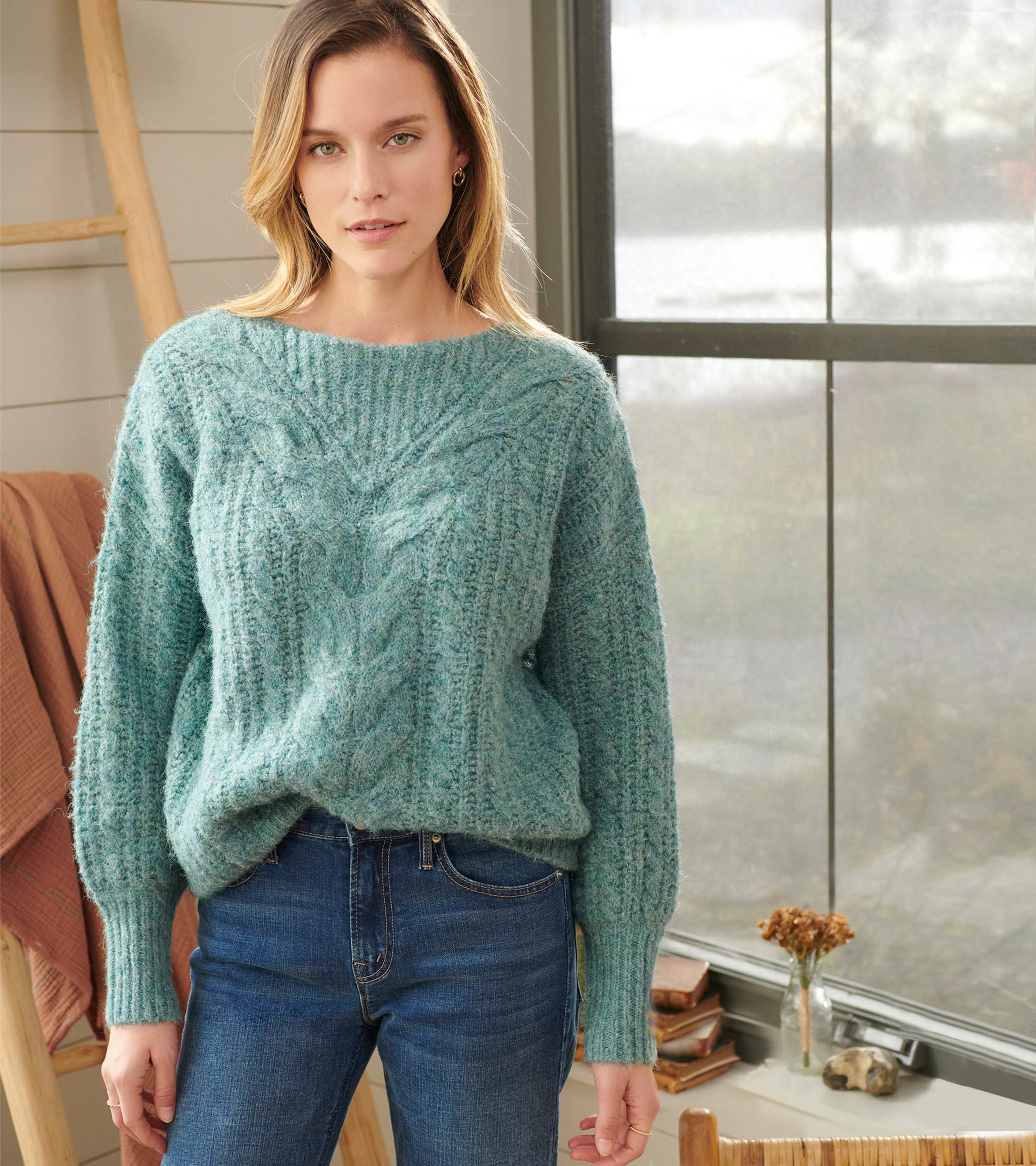 Cable Knit Pullover - Arctic - Hatley US