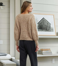 Cable Knit Pullover - Oatmeal Melange - Hatley CA