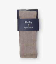 Girls Charcoal Cable Knit Tights - Hatley US