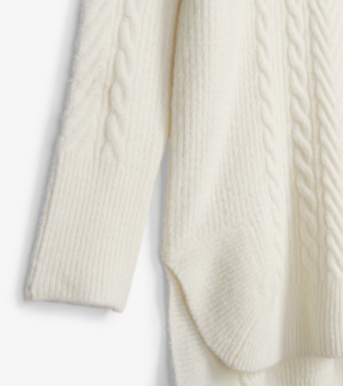 View larger image of Cable Knit Tunic - Cream