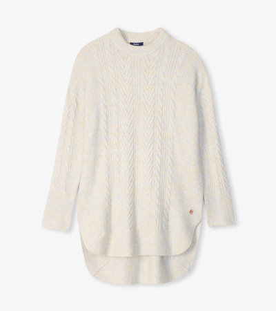 Cable Knit Tunic - White Fox