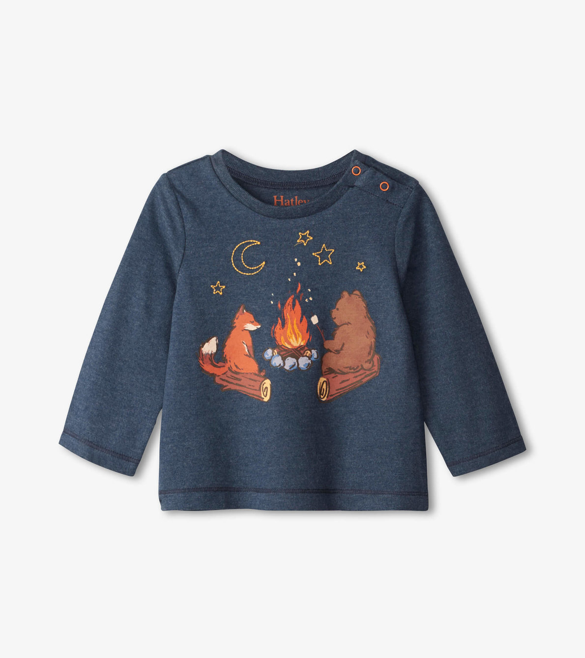 View larger image of Campfire Friends Long Sleeve Baby Tee