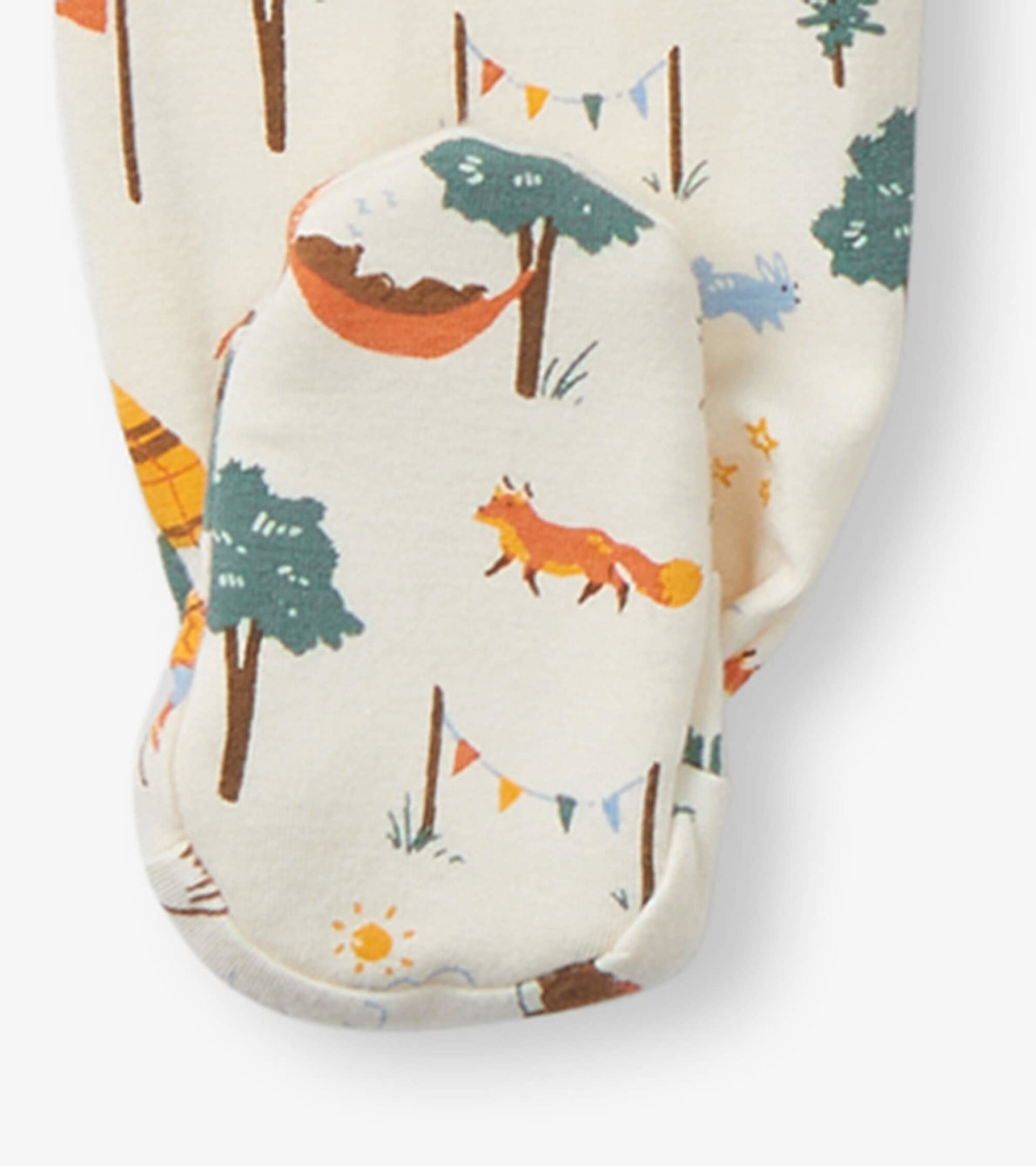 View larger image of Camping Animals Newborn Zip-Up Footed Sleeper