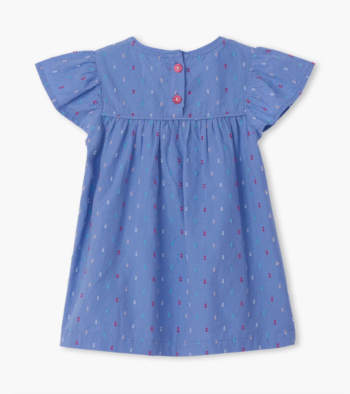 View larger image of Candied Swiss Dots Baby Flutter Sleeve Dress
