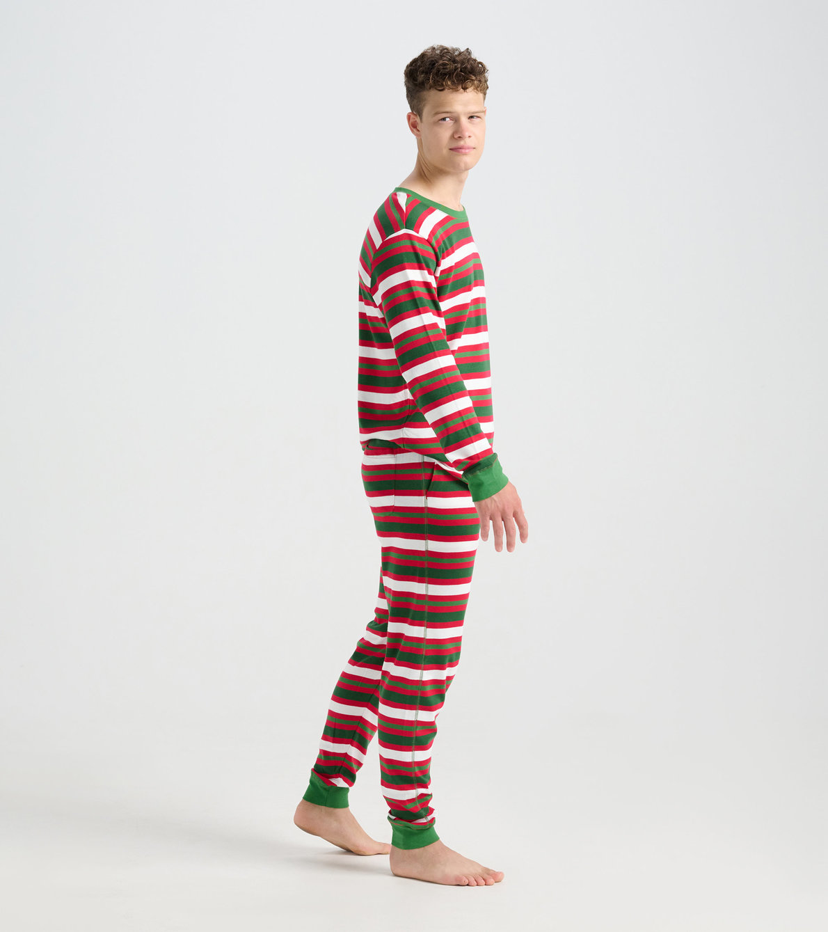 Agrandir l'image de Pyjama pour homme – Rayures canne de bonbon