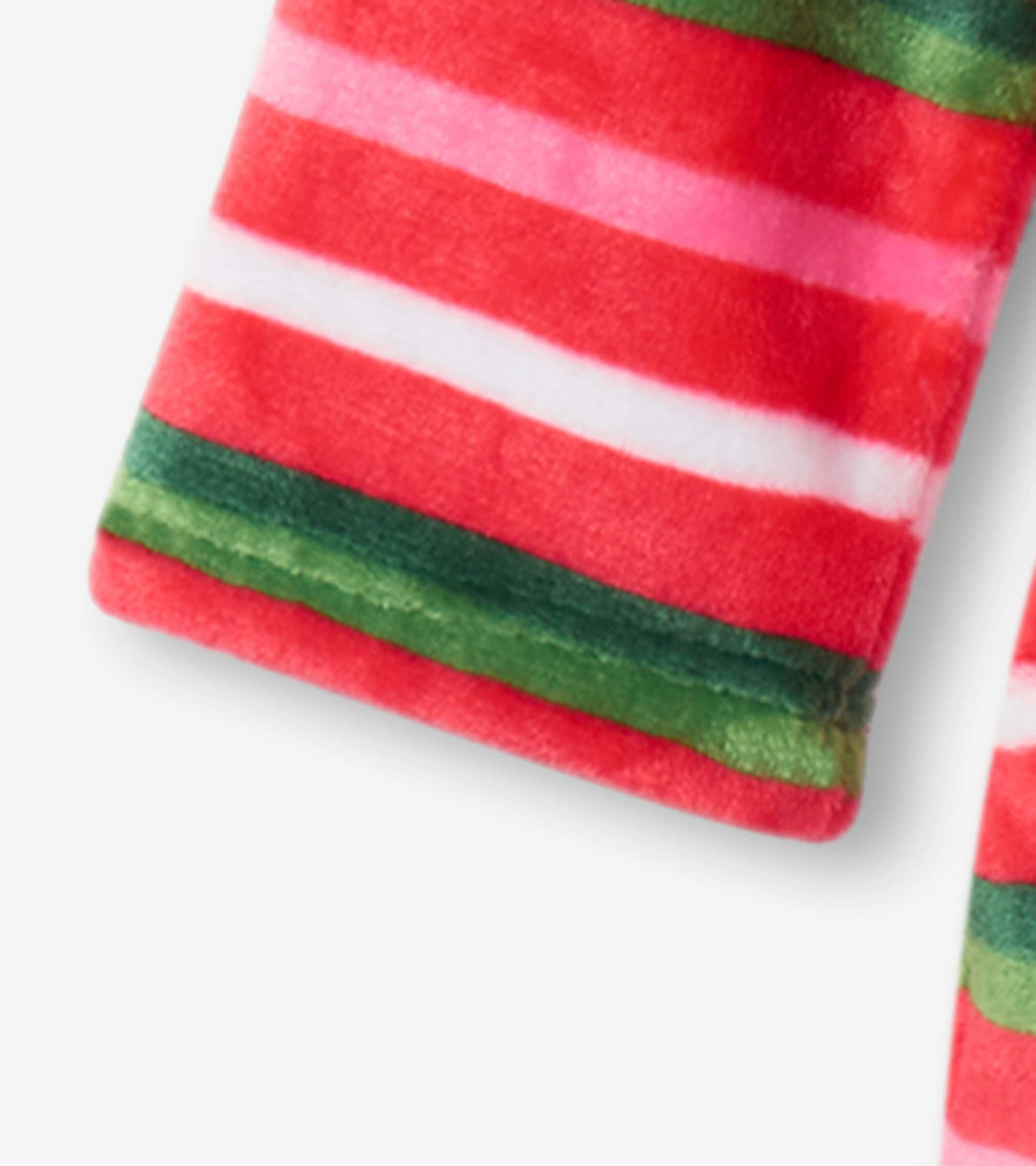 View larger image of Candy Cane Stripes Kids Fleece Robe