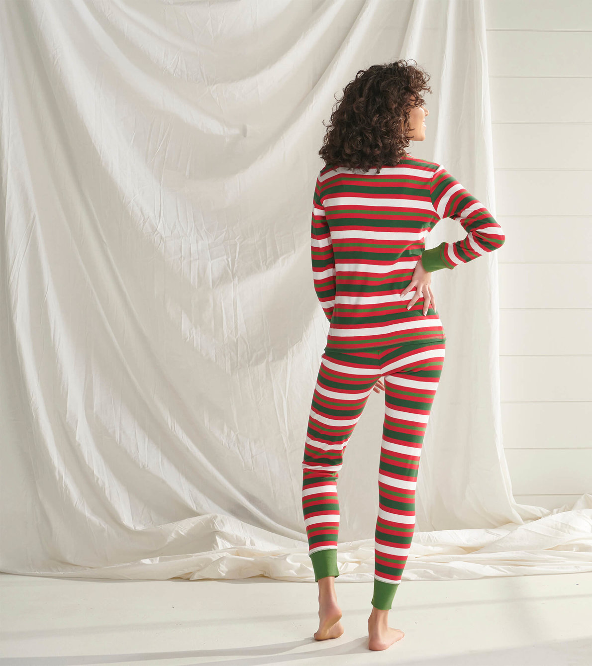 Agrandir l'image de Pyjama pour femme – Rayures canne de bonbon
