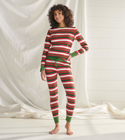 Pyjama pour femme – Rayures canne de bonbon