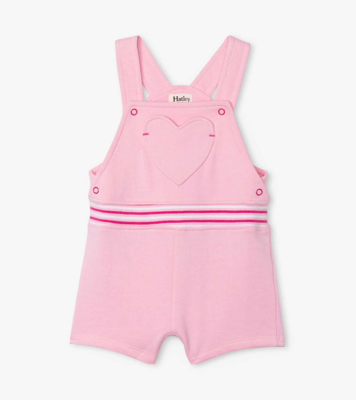 View larger image of Candy Pink Baby Overalls