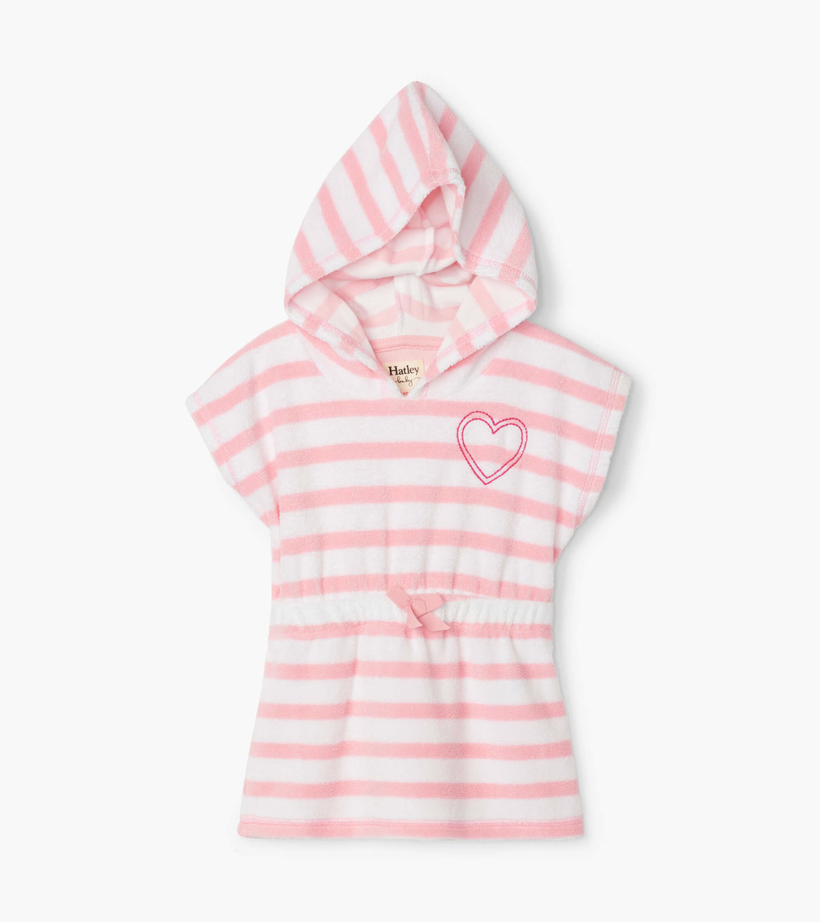 View larger image of Candy Pink Stripe Baby Terry Coverup
