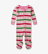 Candy Stripes Footed Coverall
