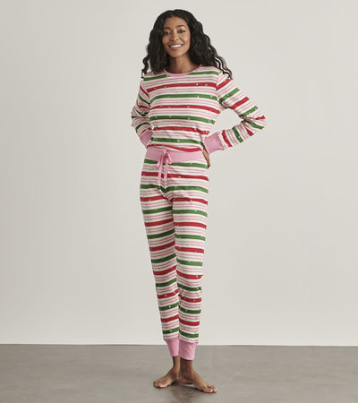 Pyjama pour femme – Rayures bonbon