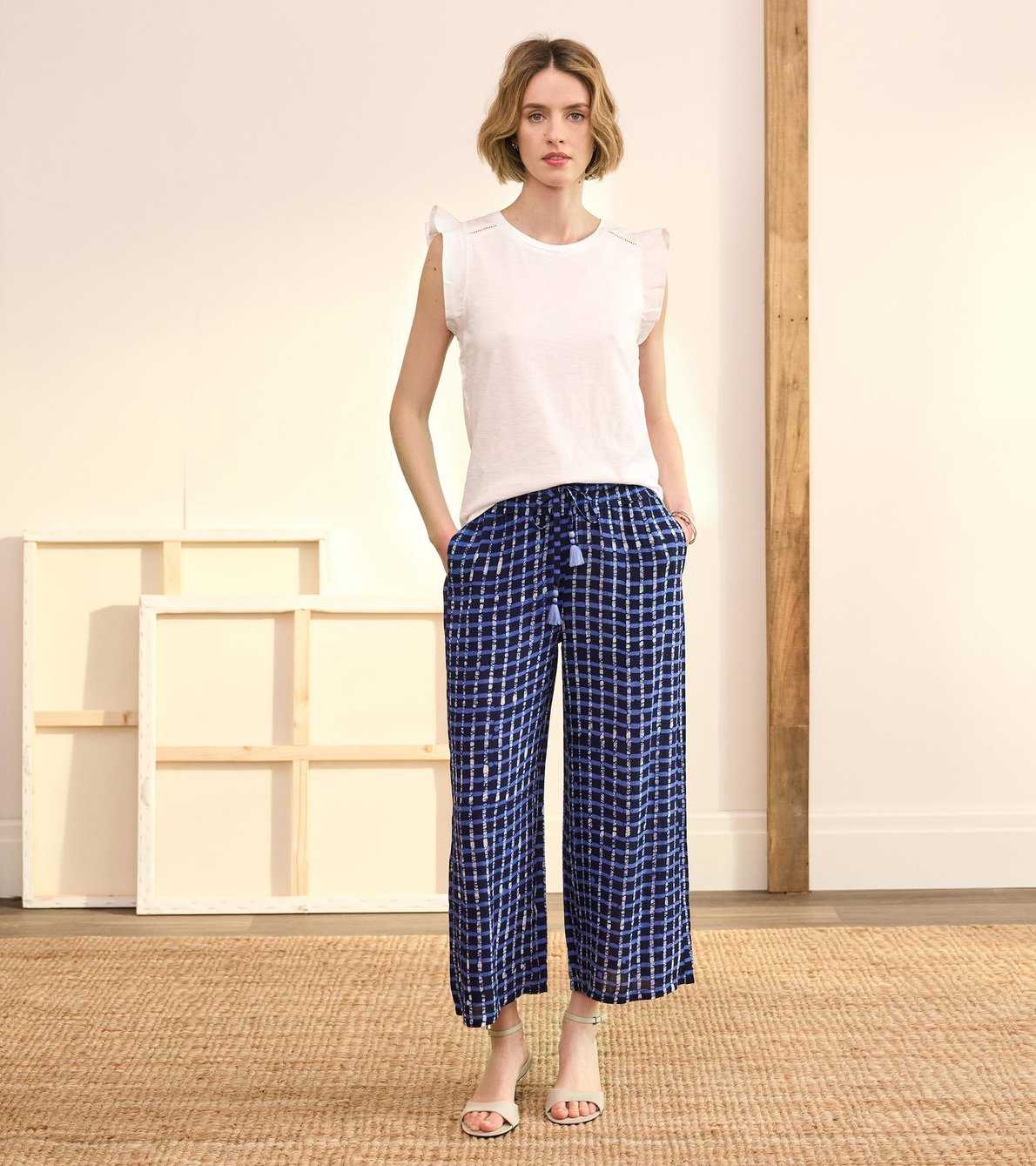 View larger image of Cassie Trousers - Painted Plaid