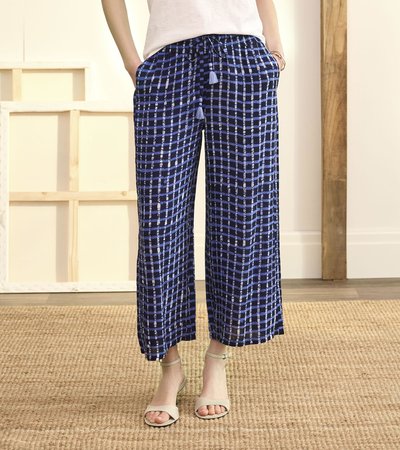 Cassie Trousers - Painted Plaid