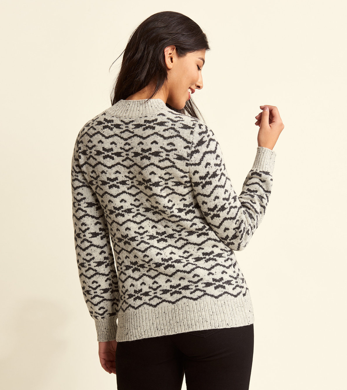 View larger image of Chalet Sweater - Winter Grey Fair Isle