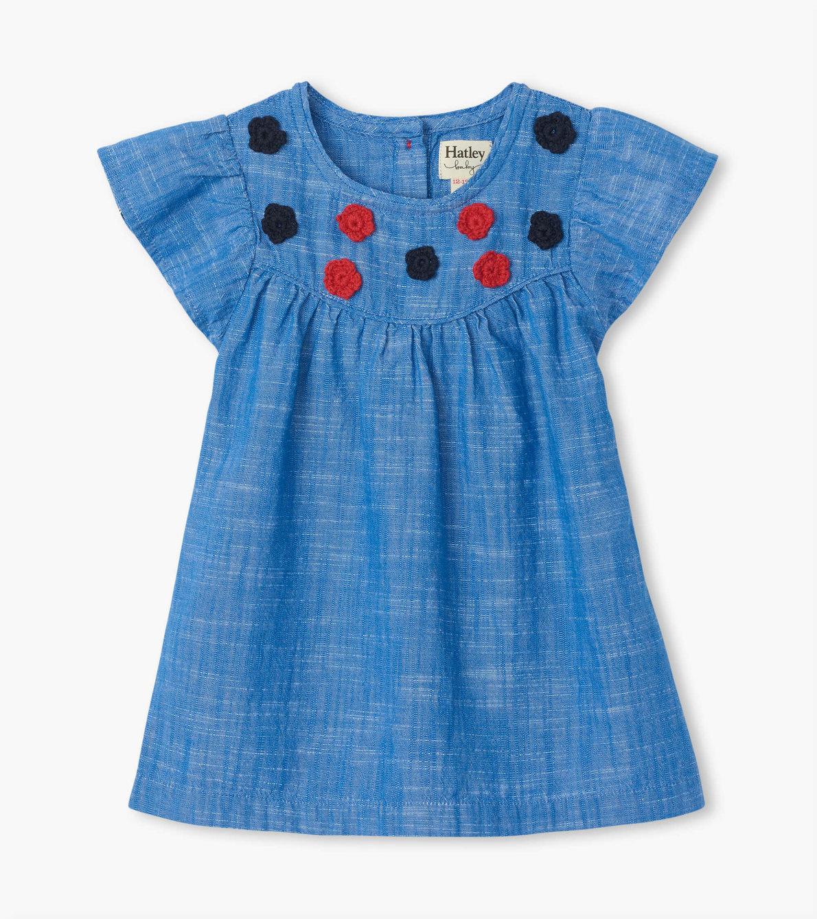 View larger image of Chambray Baby Flutter Sleeve Dress
