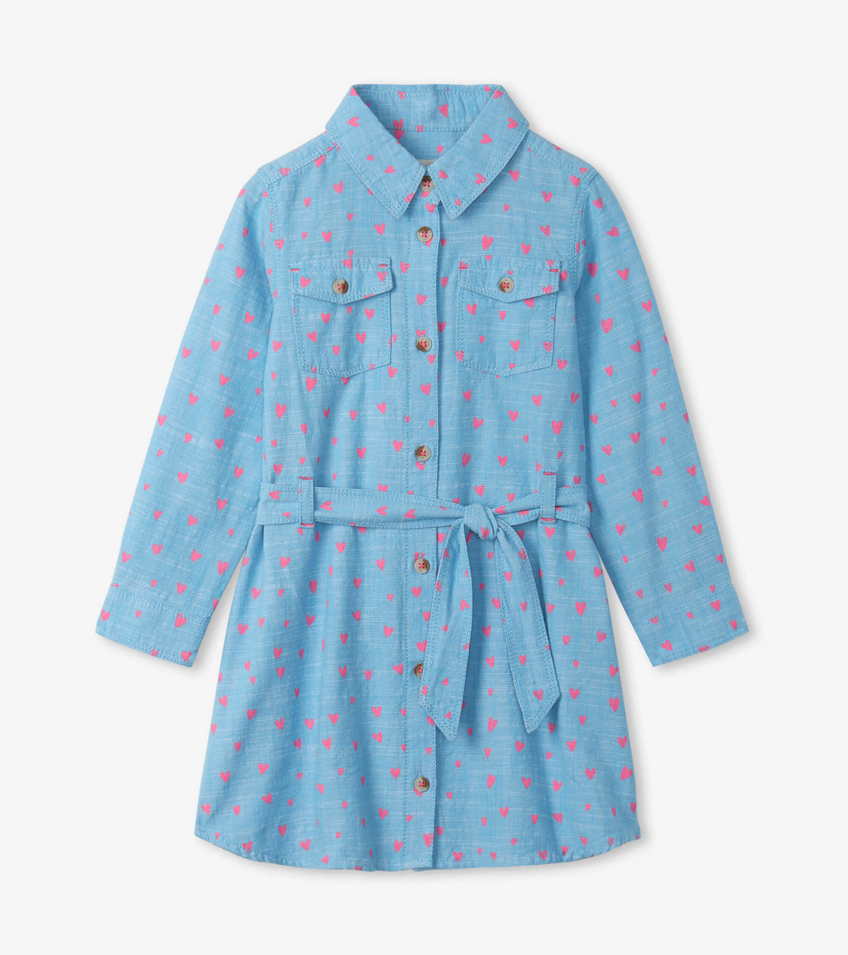 View larger image of Chambray Hearts Button Down Dress