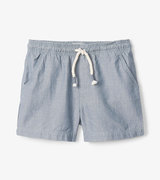 Chambray Toddler Pull On Shorts