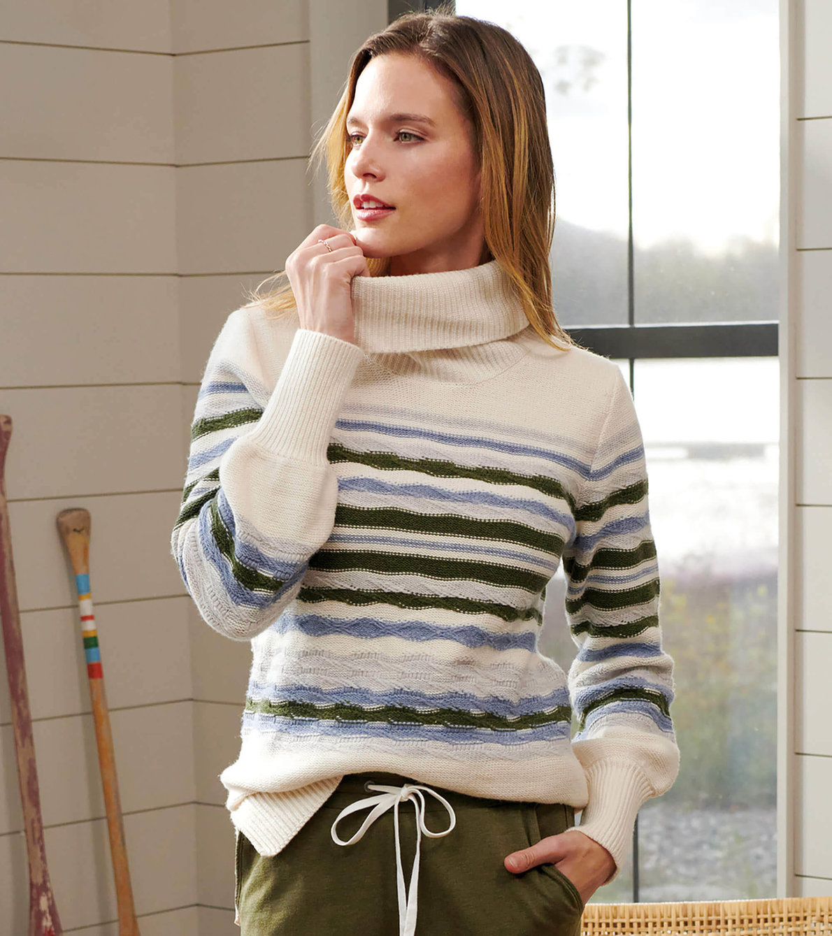 View larger image of Charlotte Sweater - Textured Stripes