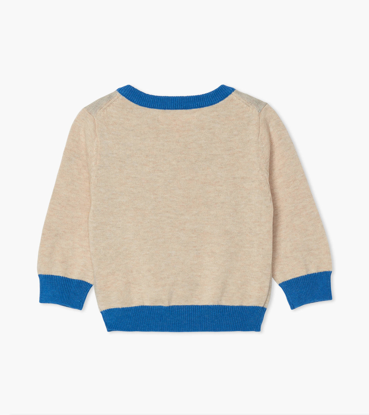 View larger image of Cheerful Bear V-Neck Baby Sweater