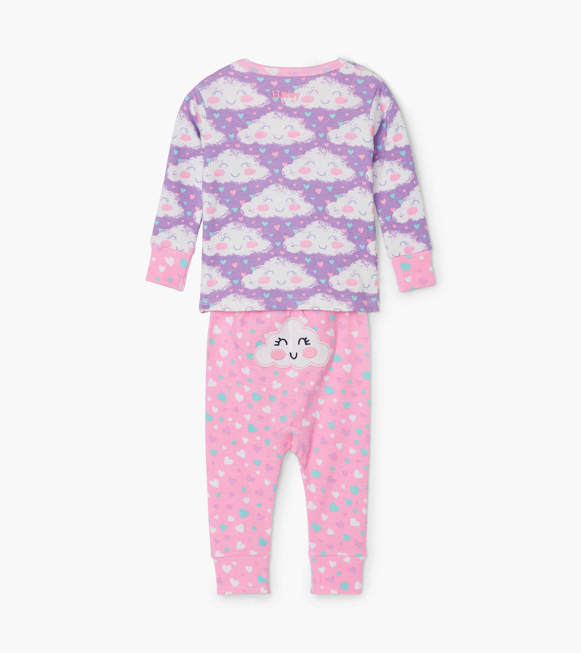 View larger image of Cheerful Clouds Organic Cotton Baby Pajama Set