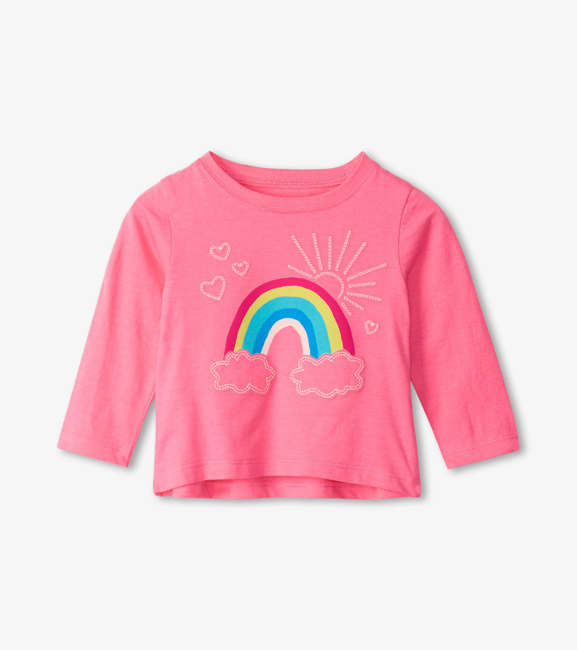 View larger image of Cheerful Rainbow Long Sleeve Baby Tee