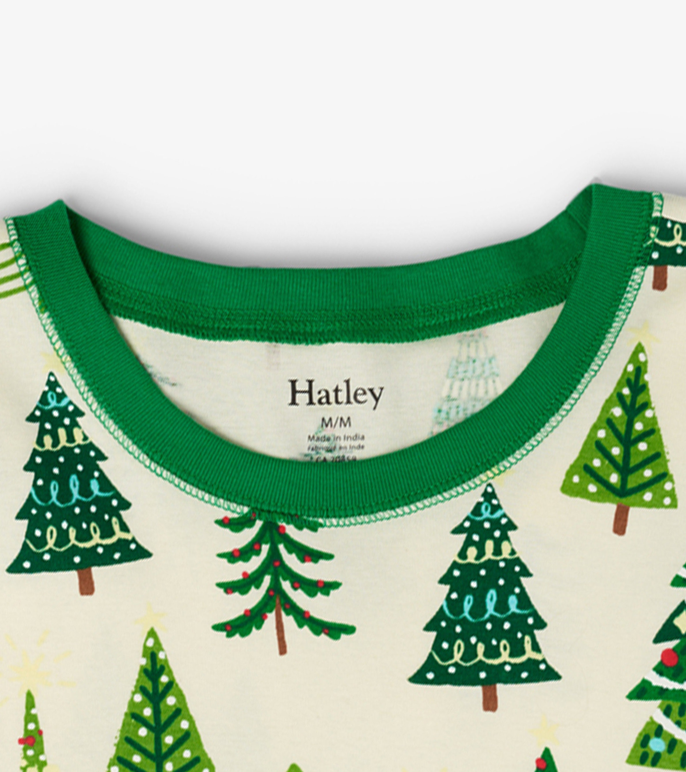 Christmas Trees Glow In The Dark Men's Pajama Set - Hatley CA