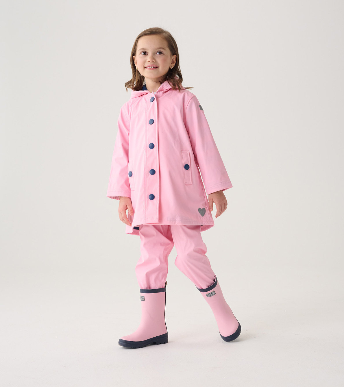View larger image of Classic Pink & Navy Kids Rain Jacket