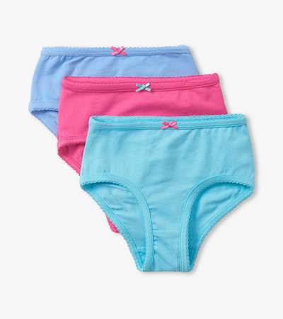 Classic Solids Girls Brief Underwear 3 Pack
