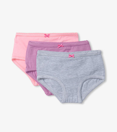 Classic Solids Girls Hipster Underwear 3 Pack