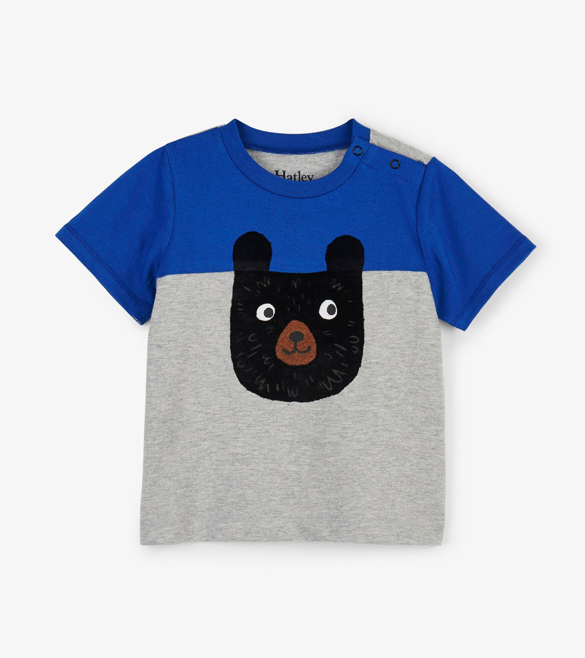Agrandir l'image de T-shirt à blocs de couleur pour bébé – Ourson