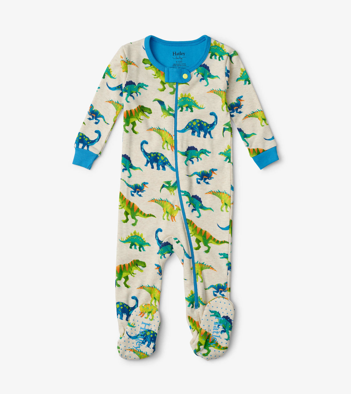 View larger image of Colourblock Dino Footed Coverall