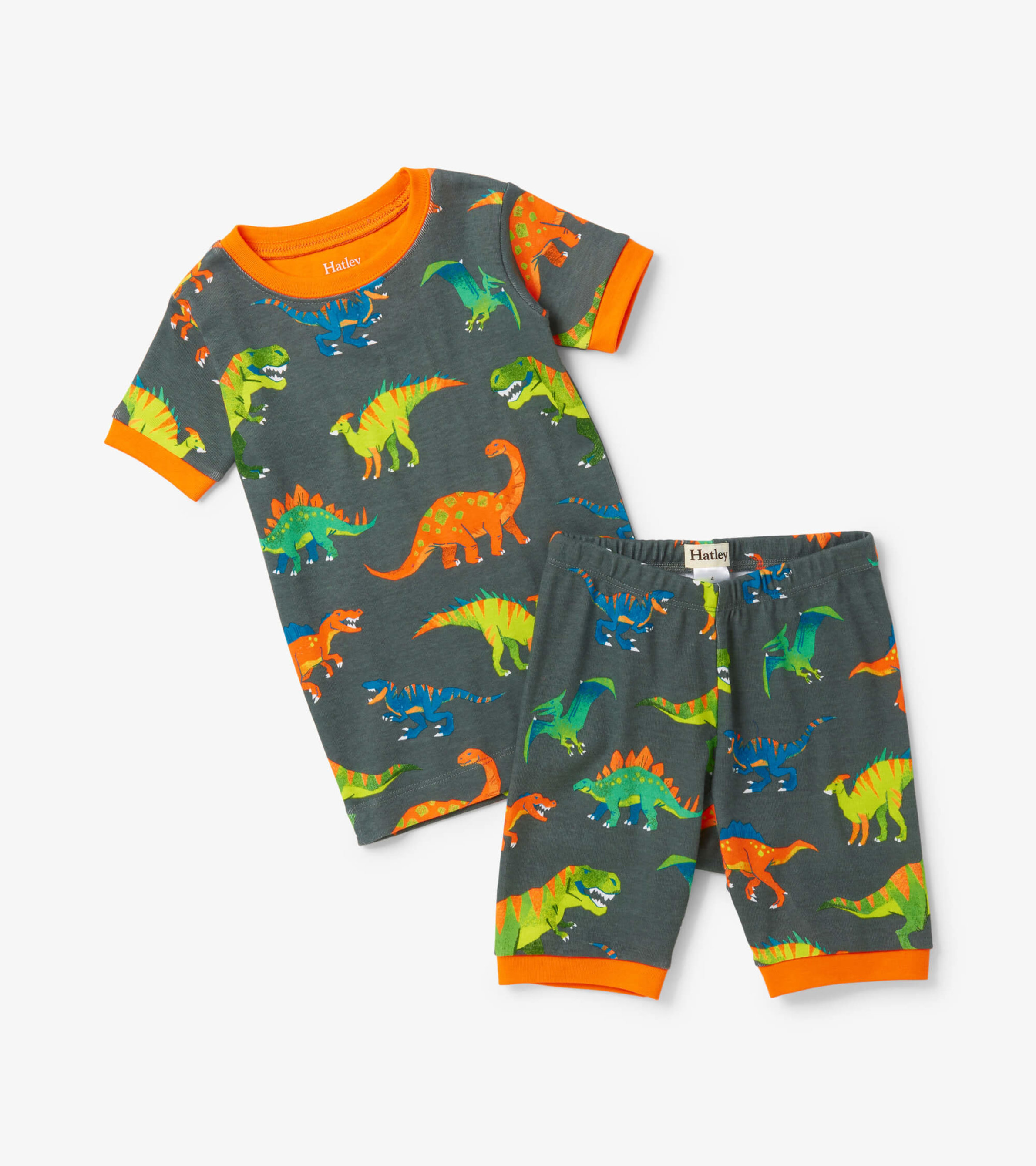 Colourblock Dino Short Pajama Set - Hatley CA