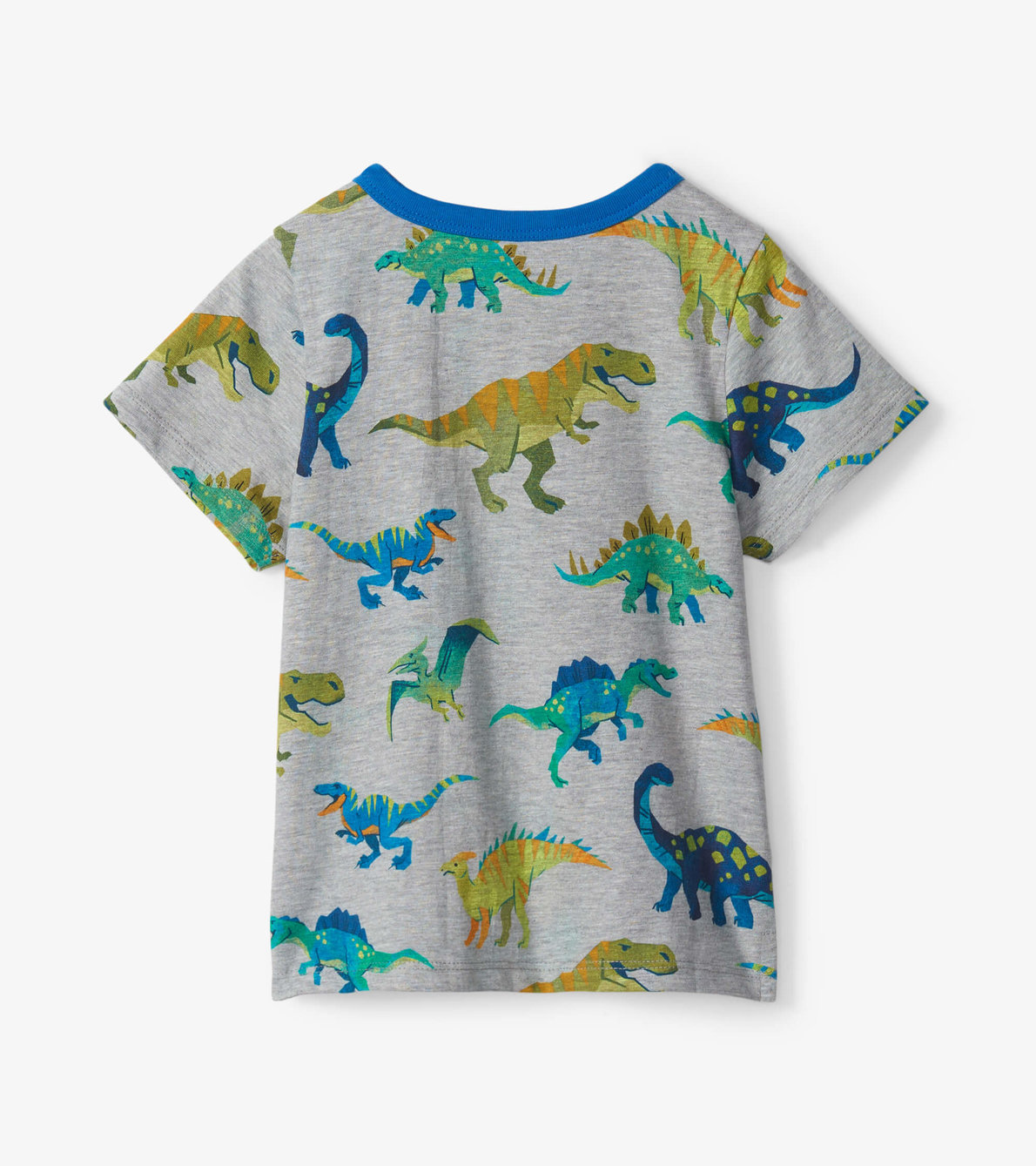 Agrandir l'image de T-shirt Henley pour bébé – Dinosaures colorés